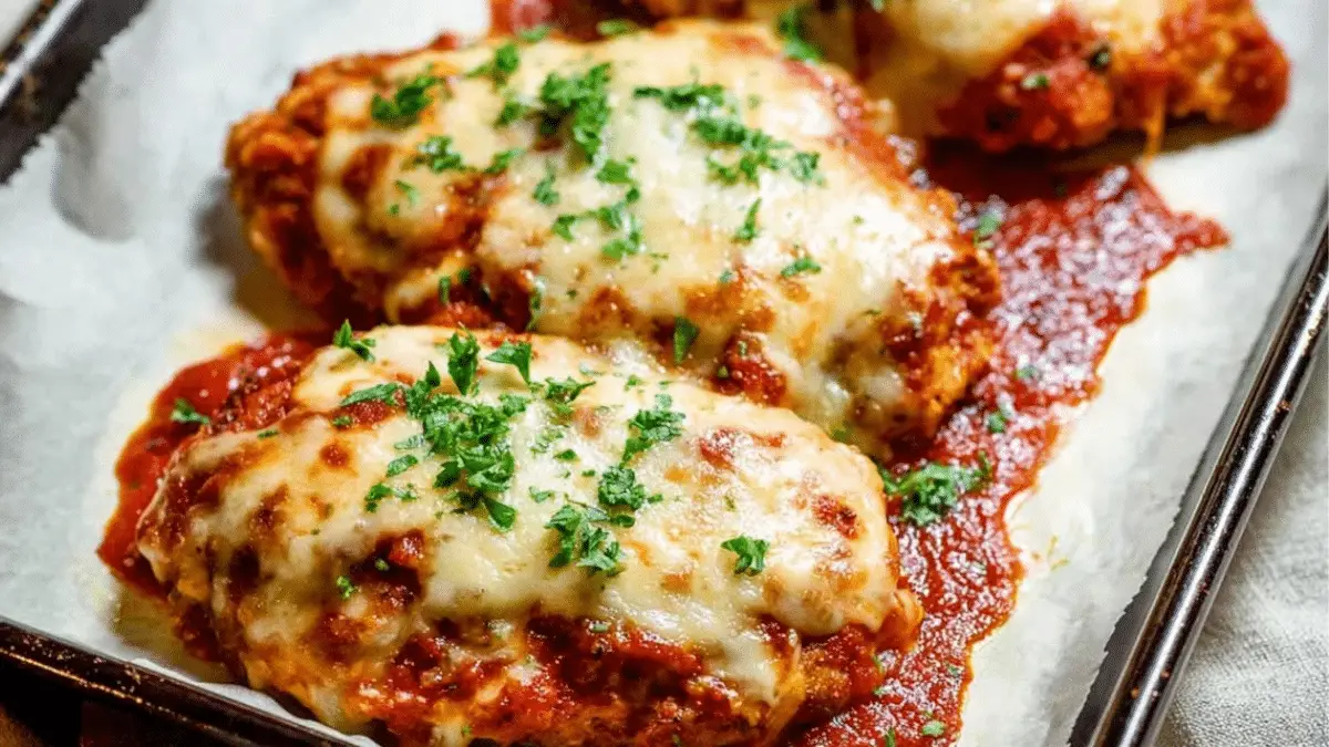 Indulge in Keto Chicken Parmesan: Crispy, Juicy, Just 2g Net Carbs